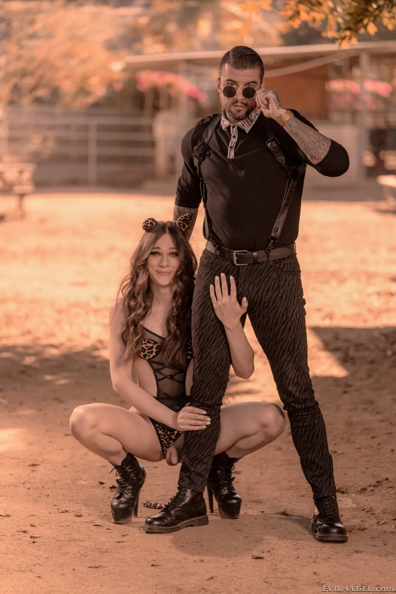 Evil Angel TS 'TS Jessy Bells: Anal Fun and Milk Enema ' starring Hell4Slootz (Photo 2)